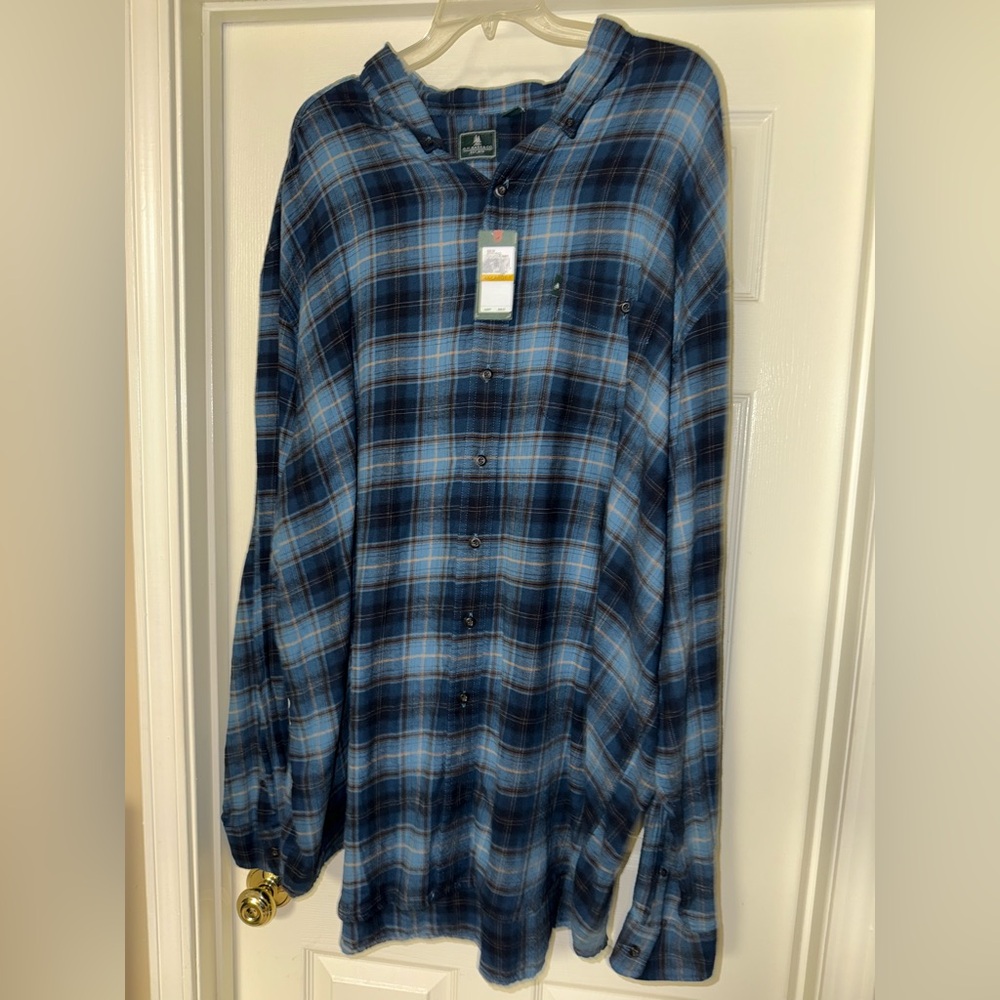 G. H. Bass & Co Men’s Button Down Dress Shirt- 4XLT NWT